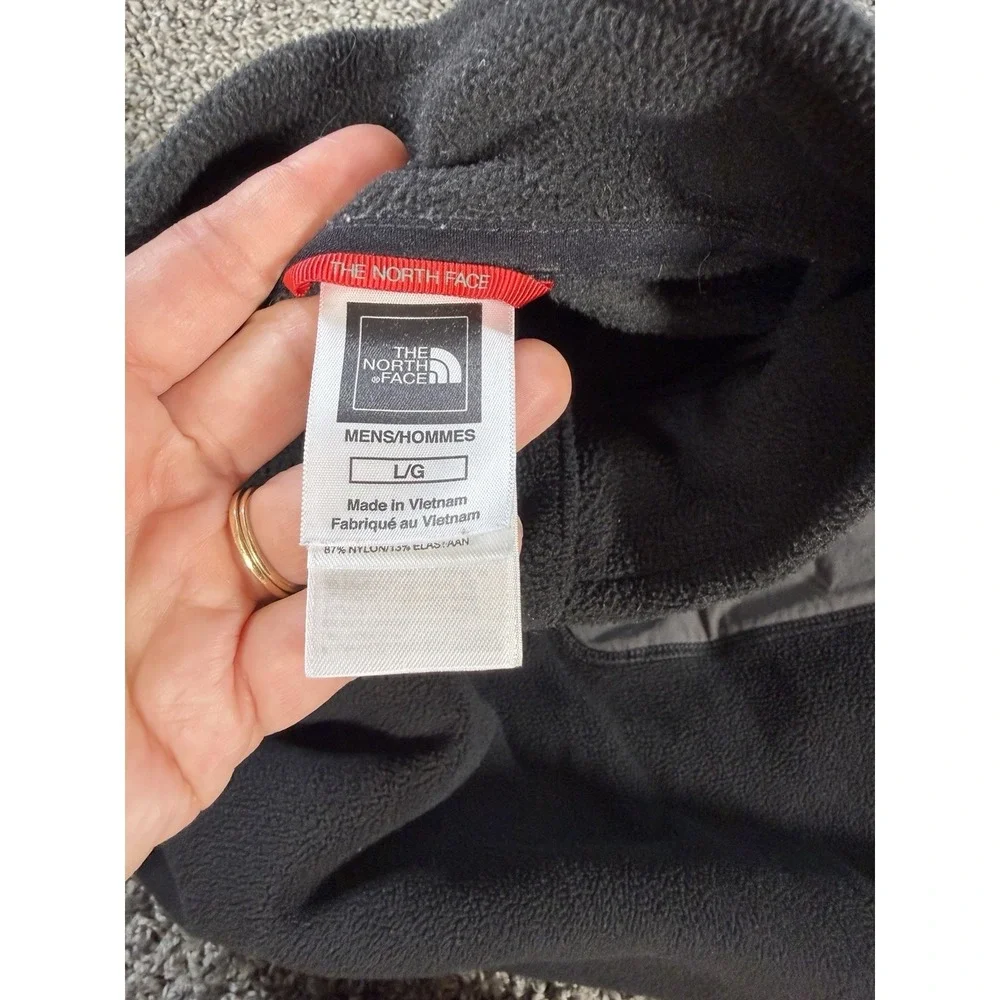 The North Face Retro Fleece 1/4 Zip Jacket Men's Size Large Black Outdoor